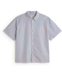 Thinking Mu - Kurtis Oversize Striped Poplin Shirt - Lyst