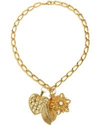 Caramel Vintage Jewellery - Vintage Plated Maisy Necklace - Lyst