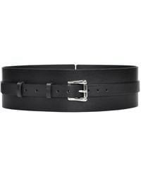 Haute Cuir - Athea Wide Leather Belt - Lyst
