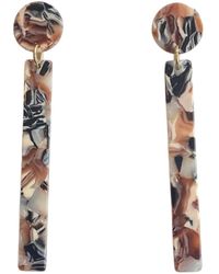 CLOSET REHAB - Neutrals Matchstick Drop Earrings - Lyst