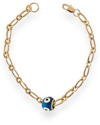 Alexie of Athens - Evil Eye Bead Chain Bracelet - Lyst