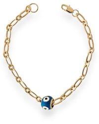 Alexie of Athens - Evil Eye Bead Chain Bracelet - Lyst