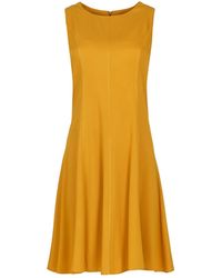 Conquista - Mustard Colour Cloche Dress - Lyst