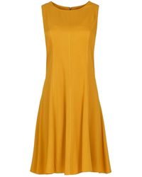 Conquista - Mustard Colour Cloche Dress - Lyst