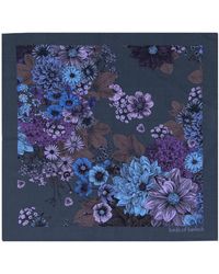 lords of harlech - Hudson Marco Floral Merino Handkerchief Pocket Square - Lyst