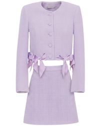 Georgette - Bow Detail Tweed Suit - Lyst