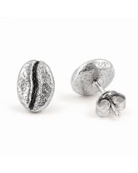 Mother Nature Jewelry - Coffee Bean Earrings, Handmade Minimalist Studs - Lyst