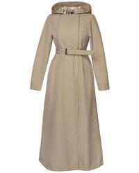 RainSisters - Long Coat With Trapeze Cut - Lyst