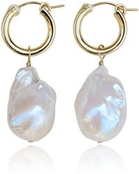 Kiri & Belle - Daphne Large Baroque Pearl Filled Earrings - Lyst