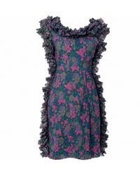Miro Misljen - Floral Ruffle Dress - Lyst