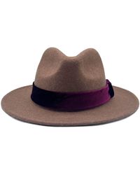 Nooki Design - Frankie Wool Fedora-Mink - Lyst