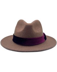 Nooki Design - Frankie Wool Fedora-Mink - Lyst