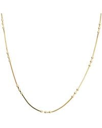 Spero London - Three Bead Sterling Chain Satellite Necklace - Lyst