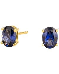 Juvetti - Ovo Earrings Set With Sapphire - Lyst