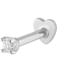 Vanhi - 14K Solid Lab-Grown Diamond Prong Set Flat Back Stud - Lyst