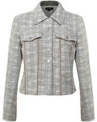 Smart and Joy - Crop Jacket With Pocket Flaps And Bias - Lyst