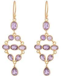 Opium Jewels - Tara Amethyst Earrings - Lyst