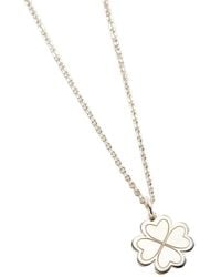Posh Totty Designs - Sterling Four Leaf Clover Charm Necklace - Lyst