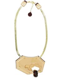 Gissa Bicalho - Handmade Acrylic Necklace Short Relief Rose - Lyst