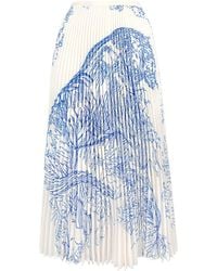 Wild Cosmos - Juliet Toile De Jouy Pleated Skirt - Lyst