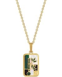 Karma and Luck - Bamboo Fortune Multi-Stone Mahjong Necklace - Lyst
