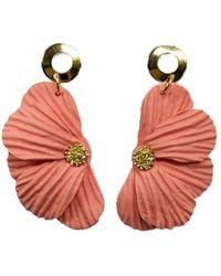 Ziolla Designs - Flowers Statement Earrings - Lyst
