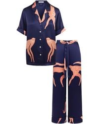 Pola Brand - Mulberry Silk Pajama Set Short Sleeve - Lyst