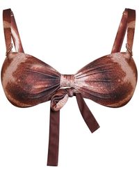 Animal - Safari Reversible Bikini Top - Lyst