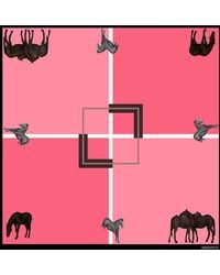 Neightiv - Horses And Checkered Silk Scarf- Under The Sky - Lyst