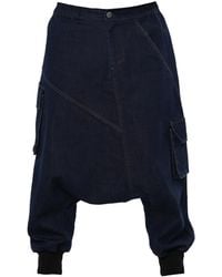 Metamorph - Drop Crotch Denim Pants - Lyst