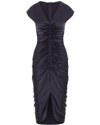 The Summer Edit - Rudi Silk Ruched Dress - Lyst