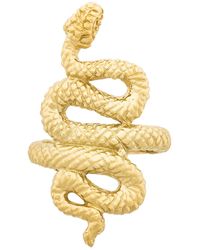 Zoe & Morgan - Handcrafted Snake Ring in Recycled Sterling Silver - Lyst