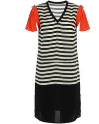 Larisa Dragna - Striped Viscose Dress - Lyst