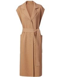 NUAJE NUAJE - Marlee Merino Wool Long Cardigan Vest - Lyst