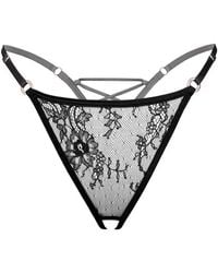 MONIQUE MORIN LINGERIE - Moonstruck Thong Ouvert - Lyst