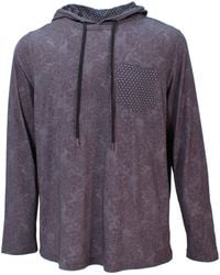 lords of harlech - Horace Paisley Swirl Hoodie In Black - Lyst