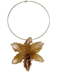 Iliana Arrazola - Orchid Choker, And, Glass Beads, Beaded Jewelry - Lyst