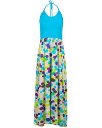 Conquista - Halter Neck Maxi Dress - Lyst