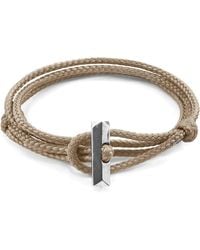 Anchor and Crew - Sand Oxford & Rope Bracelet - Lyst