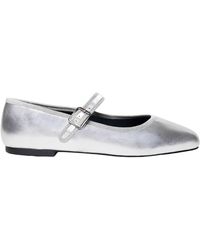 Widerry - Wide Fit Ballet Flats Amaia Argent - Lyst