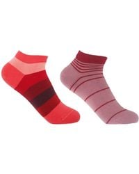 Peper Harow - Made in England - Block Stripe Fire & Retro Musk Trainer Socks Bundle - Lyst