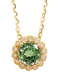 Juvetti - Solen Necklace Set With Sapphire & Diamond - Lyst