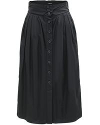 Smart and Joy - Buttoned Straight Skirt In Cotton - Lyst