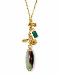 Persia Dona Jewelry - Gems X Cord Necklace - Lyst