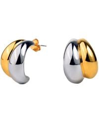 Zynnia Collective - Two Tone Bubble Hoops - Lyst