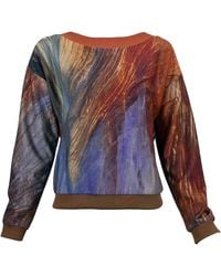 Lalipop Design - Sweatshirt With Print And V-Back Detail - Lyst