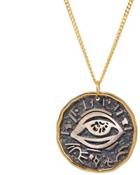 Ebru Jewelry - Protective Eye Symbol Sterling & Pendant Necklace - Lyst