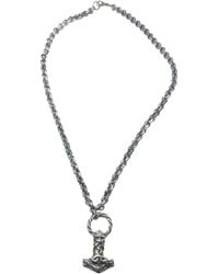 Tg-Jewellery by Tamara Gervasio - Heavy Viking Hammer Necklace – Solid Sterling With Oxidised Finish - Lyst