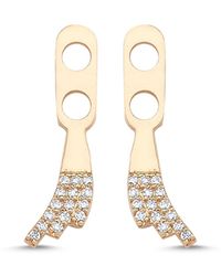 Ecce | Artisan Diamonds - Single 14K Diamond Pole Star Earring Back - Lyst