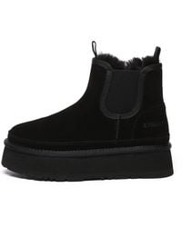 EverAu Australia - Shoveler Leather Platform Short Chelsea Boots - Lyst